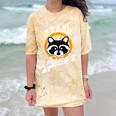 Raccoon Comfort Color Blast T-Shirt - Humorous Design for Casual Fun Citrine