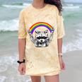 Raccoon LGBTQ Pride Comfort Color Blast T-Shirt - Celebrate Diversity Citrine