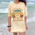 Raccoon Lovers 'Let's Get Trashed' Colorful Unisex T-Shirt Citrine