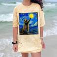 Raccoon Starry Night T-Shirt - Van Gogh-Inspired Art for Raccoon Lovers Citrine