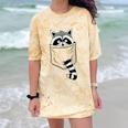 Raccoon Trash Panda Casual T-Shirt - Small Comfort Color Blast Citrine
