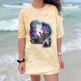 Raccoons Howling at Moon Unisex Comfort Blast T-Shirt Citrine