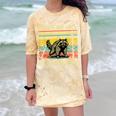 Retro Angry Raccoon Unisex T-Shirt - Playful Comfort Tee Citrine