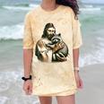 Retro Raccoon Comfort T-Shirt - Animal Lover's Style Citrine