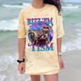 Retro Raccoon Meme Unisex T-Shirt - Comfort Color Blast Citrine