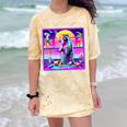 Retro Vaporwave Raccoon Comfort Blast T-Shirt | Synthwave Style Citrine
