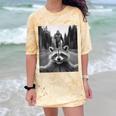 Scared Raccoon & Sasquatch T-Shirt - Quirky Unisex Comfort Tee Citrine