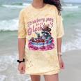 Strawberry Jams Raccoon Comfort Color Unisex T-Shirt - Fun & Quirky Citrine