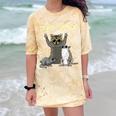 Team Trash Animal Gang Comfort T-Shirt - Raccoon & Opossum Citrine