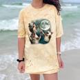 Three Possum Moon Unisex T-Shirt - Humorous Comfort Blast Design Citrine