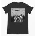 Alien UFO Raccoon Unisex T-Shirt - Fun Gift for All Ages