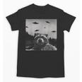 Alien UFO Raccoon Unisex T-Shirt - Galactic Fun Apparel