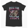 Autism Rizz Em With The Tism Meme Autistic Racoon Unisex T-Shirt