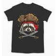 Pirate Raccoon Jolly Roger Halloween Costume Raccoon Lover Unisex T-Shirt