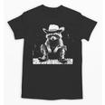 Raccoon Cowboy Western T-Shirt - Rustic Vibe for Adults & Kids