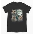 Raccoon Shirt 3 Racoons Howling At Moon Raccoon Unisex T-Shirt