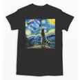Raccoon Starry Night Unisex T-Shirt - Cozy Forest Art