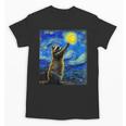 Raccoon Starry Night Unisex T-Shirt - Van Gogh Art Lovers