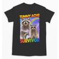 Raccoon Tummy Ache Survivor | Unisex Small T-Shirt