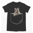 Raccoon Unisex T-Shirt - Fun Pocket Design for Animal Lovers
