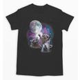 Raccoon Unisex T-Shirt - Moonlit Wilderness Adventure Theme