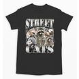 Street Cats & Raccoon Unisex T-Shirt - Vintage Rap Style