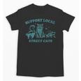Support-Local-Street-Cat Vintage Raccoon Opossum Skunk Unisex T-Shirt