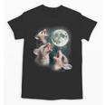 Three Possum Moon Unisex T-Shirt - Cute Howling Baby Opossums Meme
