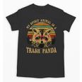 Trash Panda Geek Glasses Unisex T-Shirt - Whimsical Animal Tee