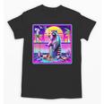 Vaporwave Raccoon Synthwave T-Shirt - Retro Unisex Tee Gift