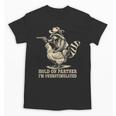 Vintage Humor Cowboy Raccoon Small Unisex T-Shirt - Western Vibes