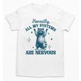 Funny Raccoon Nervous Meme Unisex T-Shirt | Trash Panda Gift Tee