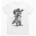 Raccoon Cowboy Graphic Tee - Unisex Meme T-Shirt for Fun