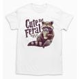 Raccoon Themed Unisex T-Shirt - Cute Vintage Design for Coffee Lovers