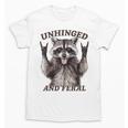 Raccoon Unhinged And Feral Retro Raccoon Feral Summer Unisex T-Shirt