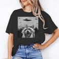 Alien UFO Raccoon Unisex T-Shirt - Fun Gift for All Ages