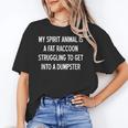 Fat Raccoon Spirit Animal Tee - Sarcastic Humor Unisex T-Shirt