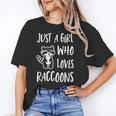 Just a Girl Who Loves Raccoons Cute Raccoon Lover Unisex T-Shirt