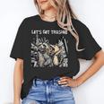 Let's Get Trashed Unisex T-Shirt - Fun Raccoon & Opossum Beer Design