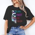 Live Fast Eat Trash Raccoon Lovers Unisex T-Shirt - Fun & Quirky Style