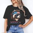 Mullet Raccoon USA Flag Unisex T-Shirt - Patriotic 4th of July