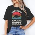Raccoon Lover Retro Tee - Fun Unisex T-Shirt for Animal Fans