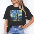 Raccoon Starry Night Unisex T-Shirt - Cozy Forest Art