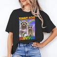 Raccoon Tummy Ache Survivor | Unisex Small T-Shirt