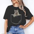 Raccoon Unisex T-Shirt - Fun Pocket Design for Animal Lovers