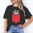 Raccoon Wildlife Unisex T-Shirt - Cute Trash Panda Pocket Style