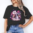 Stay Trashy Raccoon & Opossum Lover Unisex T-Shirt - Fun Wildlife Theme