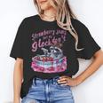 Strawberry Jam Raccoon Unisex T-Shirt - Quirky Animal Design