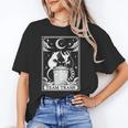 Tarot Card Vintage Crescent Moon Raccoon Unisex T-Shirt