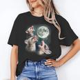 Three Possum Moon Unisex T-Shirt - Cute Howling Baby Opossums Meme